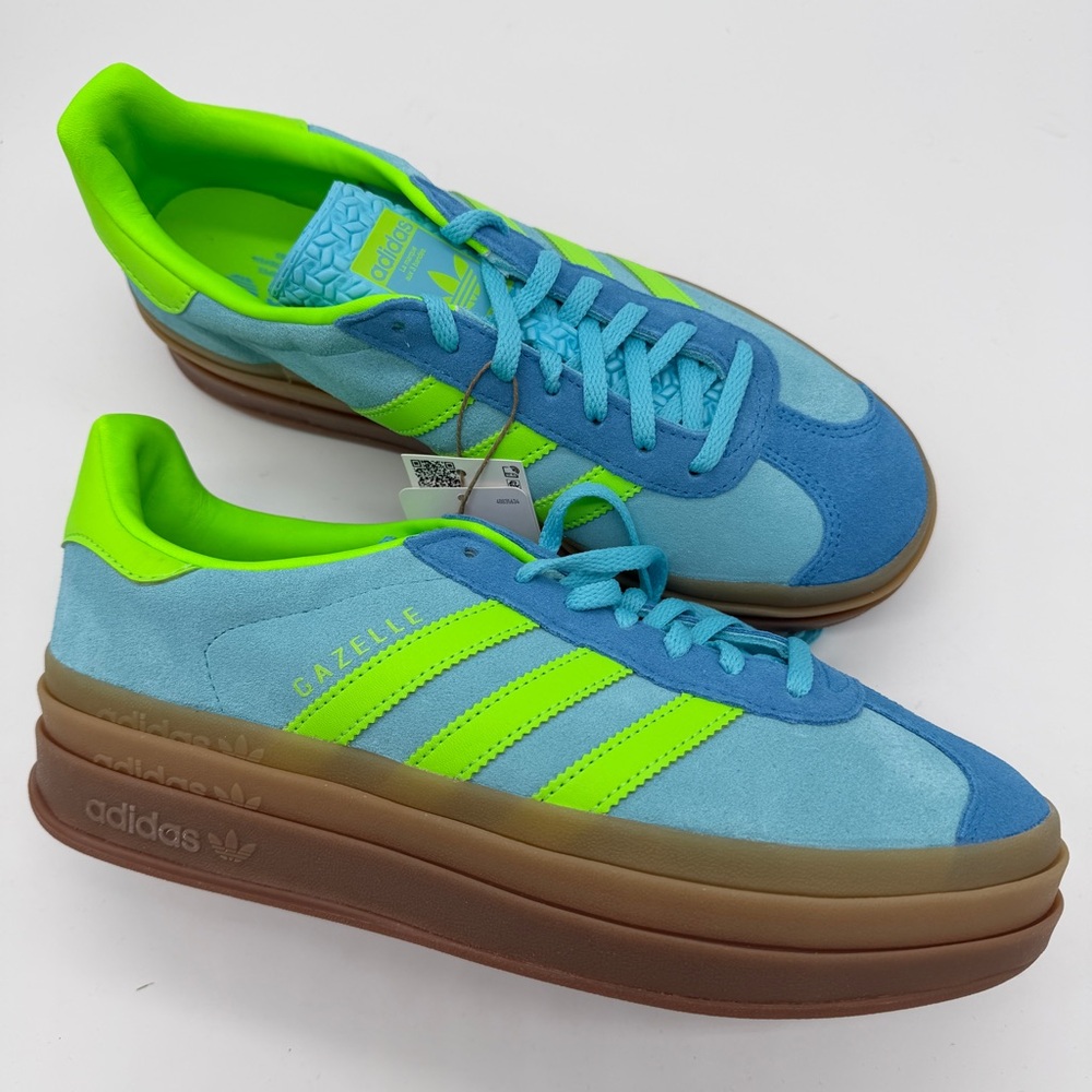 Size 9 Womens Adidas Gazelle Bold Casual Shoes. New With Box. JS3896